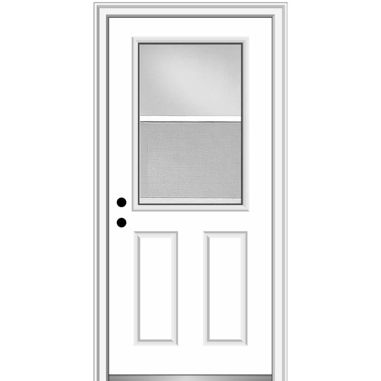 Verona Home Design 0.5 Lite 2-Panel Venting Steel Prehung Front Entry